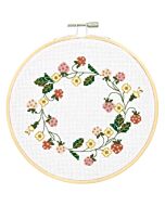 Rico Design borduurpakket aardbeienkrans