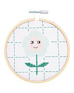 Rico Design borduurpakket blije bloem