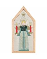 Rico Design borduurpakket engel 100468 voorbedrukt incl. frame