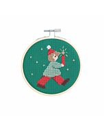 Rico Design borduurpakket kindje met kaars 100479 telpatroon incl. borduurring