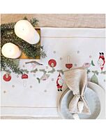 Rico Design borduurpakket tafelkleed kerst hangers 31238.52.12 loper 45x100cm 