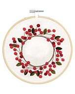 Rico Design kerstkrans in spansteek borduren 100070 voorbedrukt