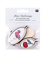 Rico Design mini borduurring in 2 ovale maten