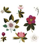 Rico Design plak en stik kerst rozen vrij borduren