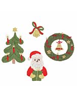 Rico Design plak en stik kerst vrij borduren