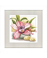 roze orchidee borduurpakket vervaco pn-0021475