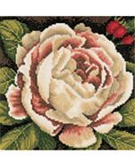 Borduurpakket Lanarte Witte roos borduren