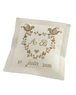   Borduurpakket trouwkussen van dmc. 