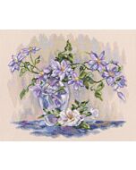 RTO borduurpakket Purple Clematis om te borduren m550