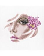 Borduurpakket Tropical Orchidee met telpatroon Rto m566