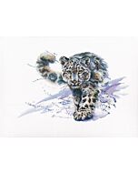 RTO borduurpakket Snow Leopard met telpatroon