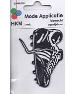 Applicatie voetbalschoen zwart met wit