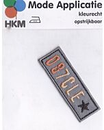 Grijze applicatie met nummer en ster