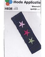 Blauwe applicatie met 3 sterren.