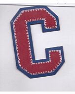 Rood met blauw letter C applicatie.