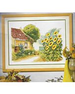  Borduurpakket Sunflowers telwerk op linnen 