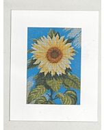 Borduurpakket Zonnebloem op blauw van lanarte  35045