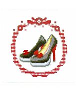 borduurpakket zwarte pumps van vervaco pn-0147020 