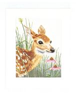 Jong hert met bloemen lanarte telpatroon