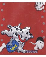 Rennende 101 dalmatier met voerbak applicatie van Disney.