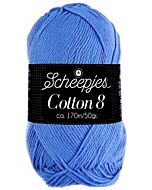 Scheepjes cotton 8, kl.506 blauw