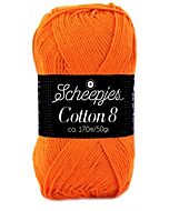 Scheepjes cotton 8, kl.716 oranje