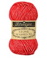 Stone Washed XL van Scheepjes  kl.863 carnelian rood