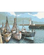 Voorbedrukt stramien/canvas de haven van Seg de Paris 929.106