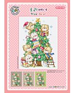 Soda Stitch borduurpatroon kerst beren boom SO-G148