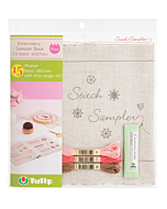 Startersset borduren boek van Tulip roze