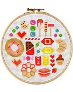 Stitchonomy borduurpakket snoepjes 291014 borduren