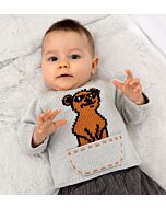 Phildar babytrui stokstaartje wol met patroon in een breipakket