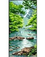 stramien de rivier om te borduren van Margot 62.170