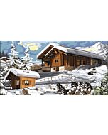 stramien winterlandschap  om te borduren van Margot 173.13