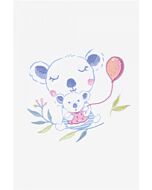 Borduurpakket voorbedrukt Koala met baby Lucas in spansteek incl borduurring van DMC TB158