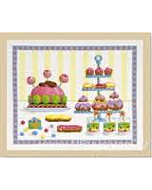 Borduurpakket the tea time dmc