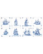 Thea Gouverneur borduurpakket 482 Delfts blauwe zeilboten borduren 