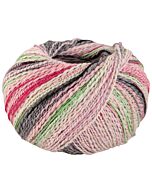 Lana Grossa Torto kleur 2 (creme/blauw/roze/groen