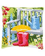 Vervaco borduurkussen mijn tuin pn-0162218 borduren
