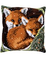 Vervaco borduurkussen vosjes pn-0162175