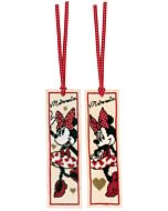 Vervaco borduurpakket 2 boekenleggers It's all about Minnie Mouse pn-0183292 Disney 