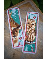 Vervaco borduurpakket 2 boekenleggers uil en herten borduren PN-0158484