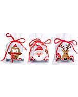 Vervaco Borduurpakket 3 kruidenzakjes kerstfiguren 2 pn-0149462