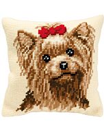 Vervaco borduurpakket borduurkussen hond pn-0008538 borduren