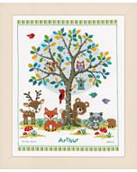 Vervaco borduurpakket geboortelap in het bos pn-0149396 borduren 