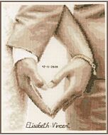 Vervaco borduurpakket hartje van het bruidspaar pn-0187247 borduren