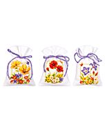 Vervaco borduurpakket kruidenzakje 3 st. zomerbloemen pn-0145823