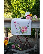 Vervaco borduurpakket loper boekt klassieke bloemen pn-0154338