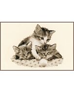 Vervaco borduurpakket spelende poezen borduren pn-0148985