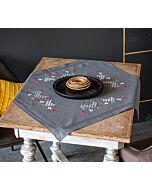 Vervaco borduurpakket tafelkleed haan en kip pn-0186078 voorbedrukt borduren